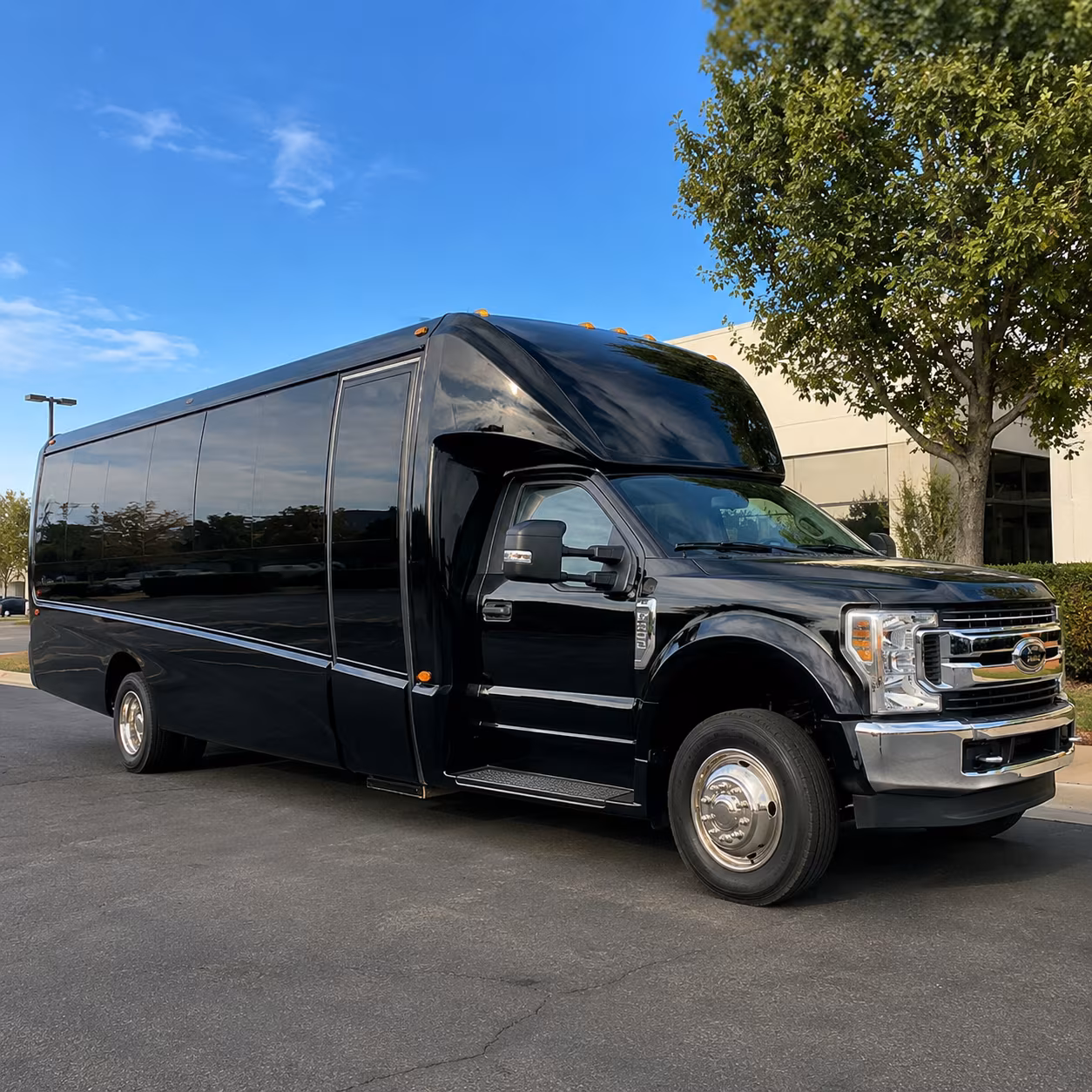 Kansas City Airport Shuttle & Transportation party bus exterior