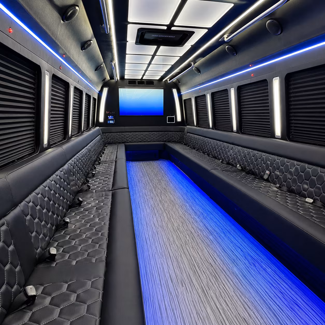 Kansas City Private Event Transportation party bus exterior