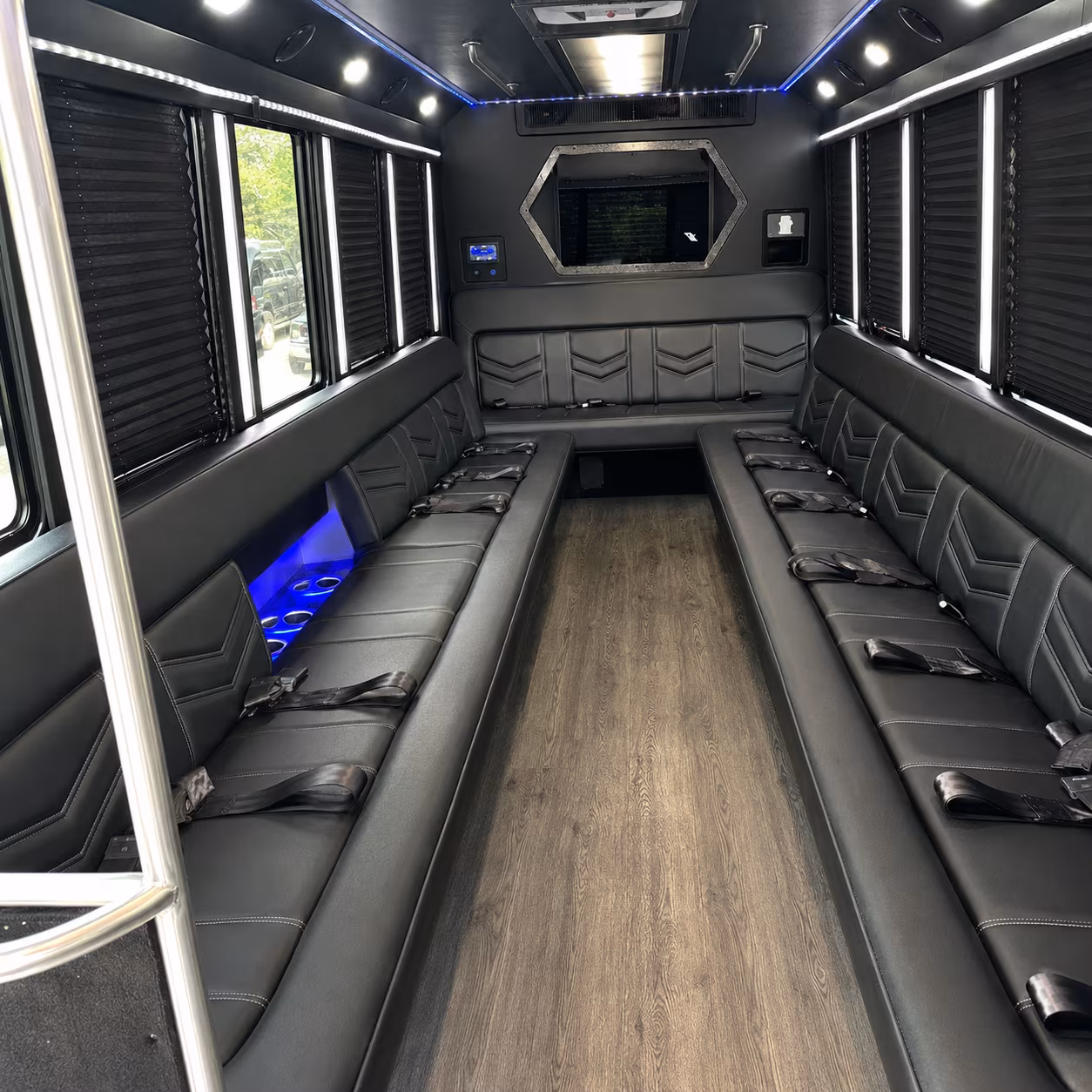 Kansas City Prom & Homecoming Transportation party bus exterior