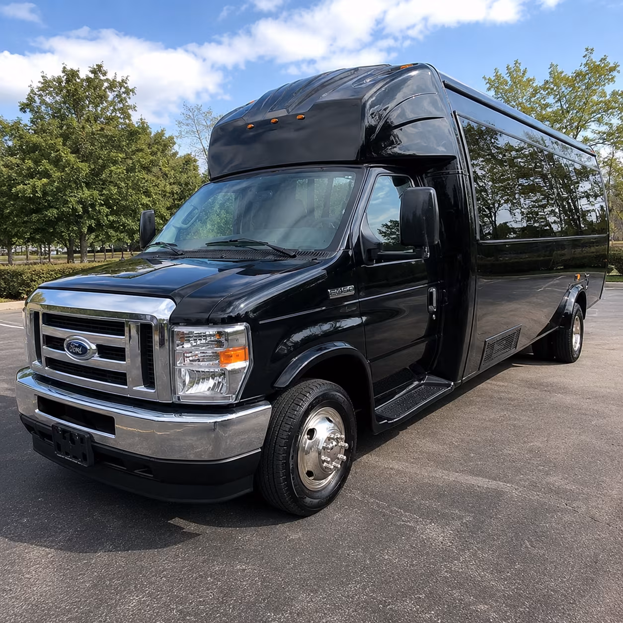 Kansas City Sporting Event Transportation party bus interior