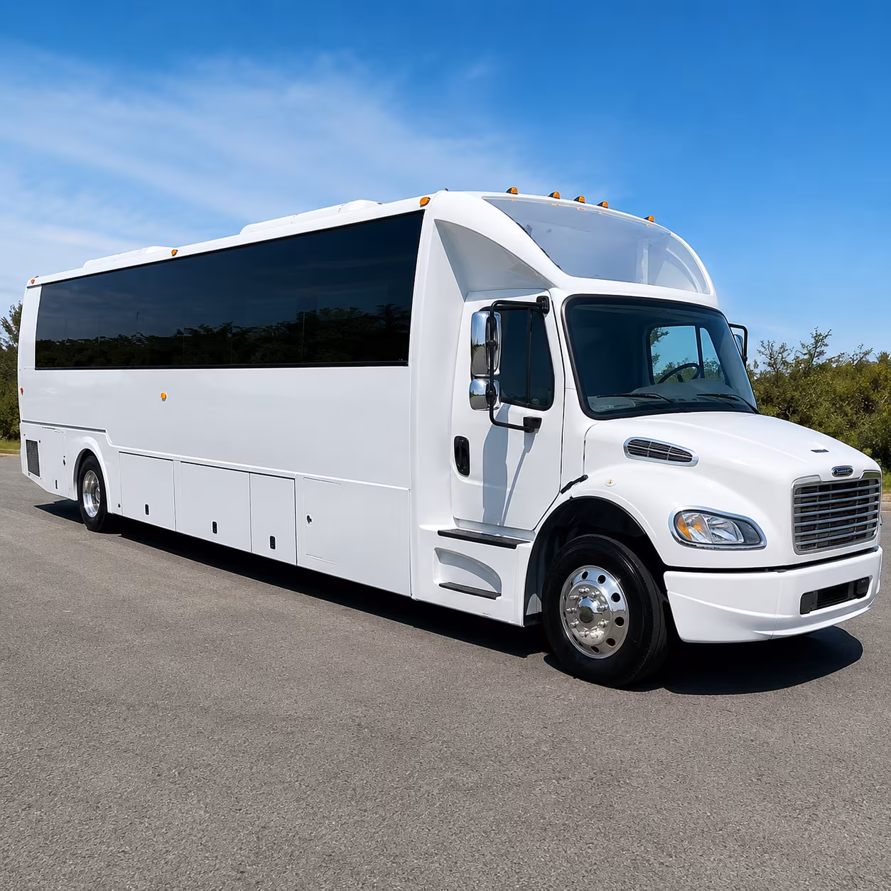 Kansas City Wedding Transportation party bus exterior
