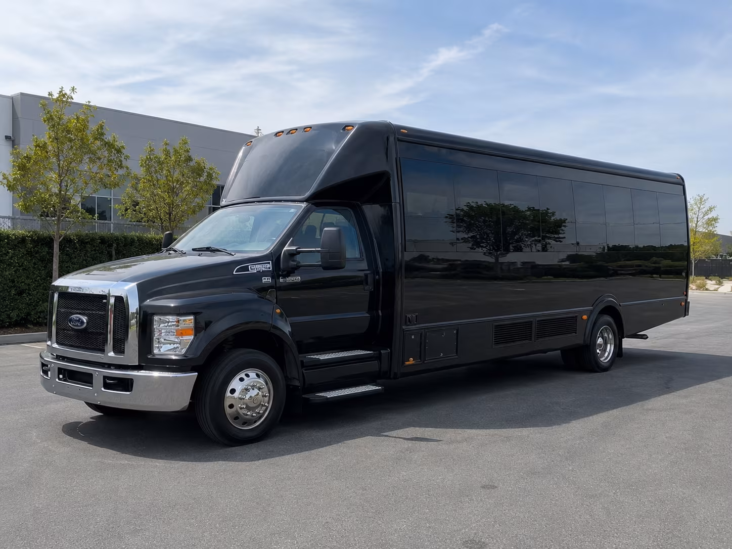 Kansas City Wedding Transportation party bus exterior
