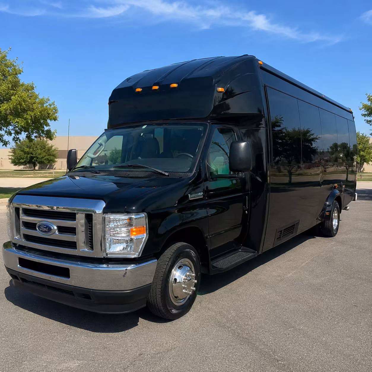 Kansas City Wedding Transportation party bus exterior